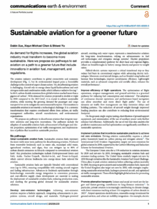 Sustainable Aviation for a Greener Future